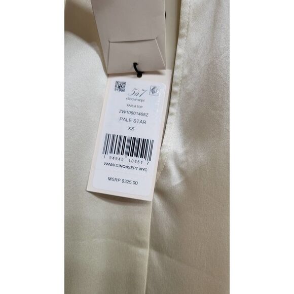 CINQ À SEPT Karla Silk Halter Top 100% silk - Picture 5 of 5